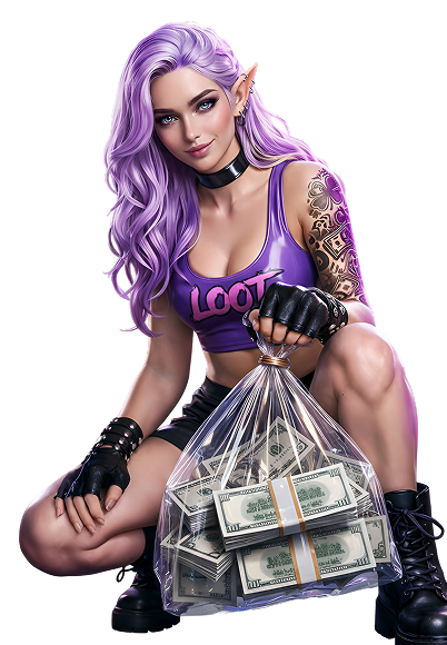 Your Loot Bonus Wheel girl pct